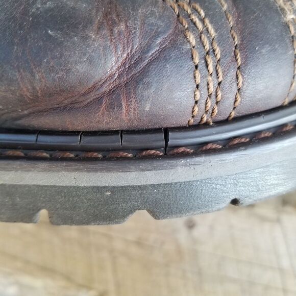 CAT P73592 - Blackbriar Mid Soft Toe Work Boots Brown Leather Size Men's 11 - Picture 5 of 11